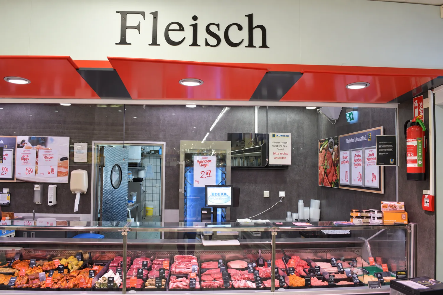 Fleischerei-Abteilung