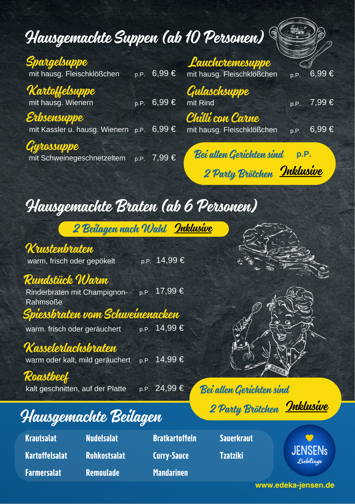 Partyservice-Angebot – Büsum · Alleestraße – Seite 2