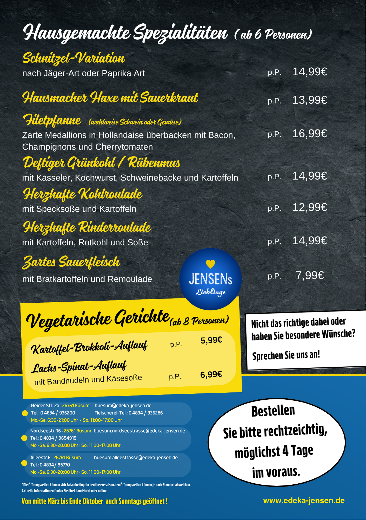Partyservice-Angebot – Büsum · Heider Straße – Seite 4